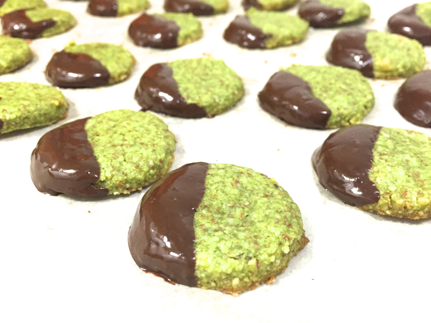 Black White And Green Cookies