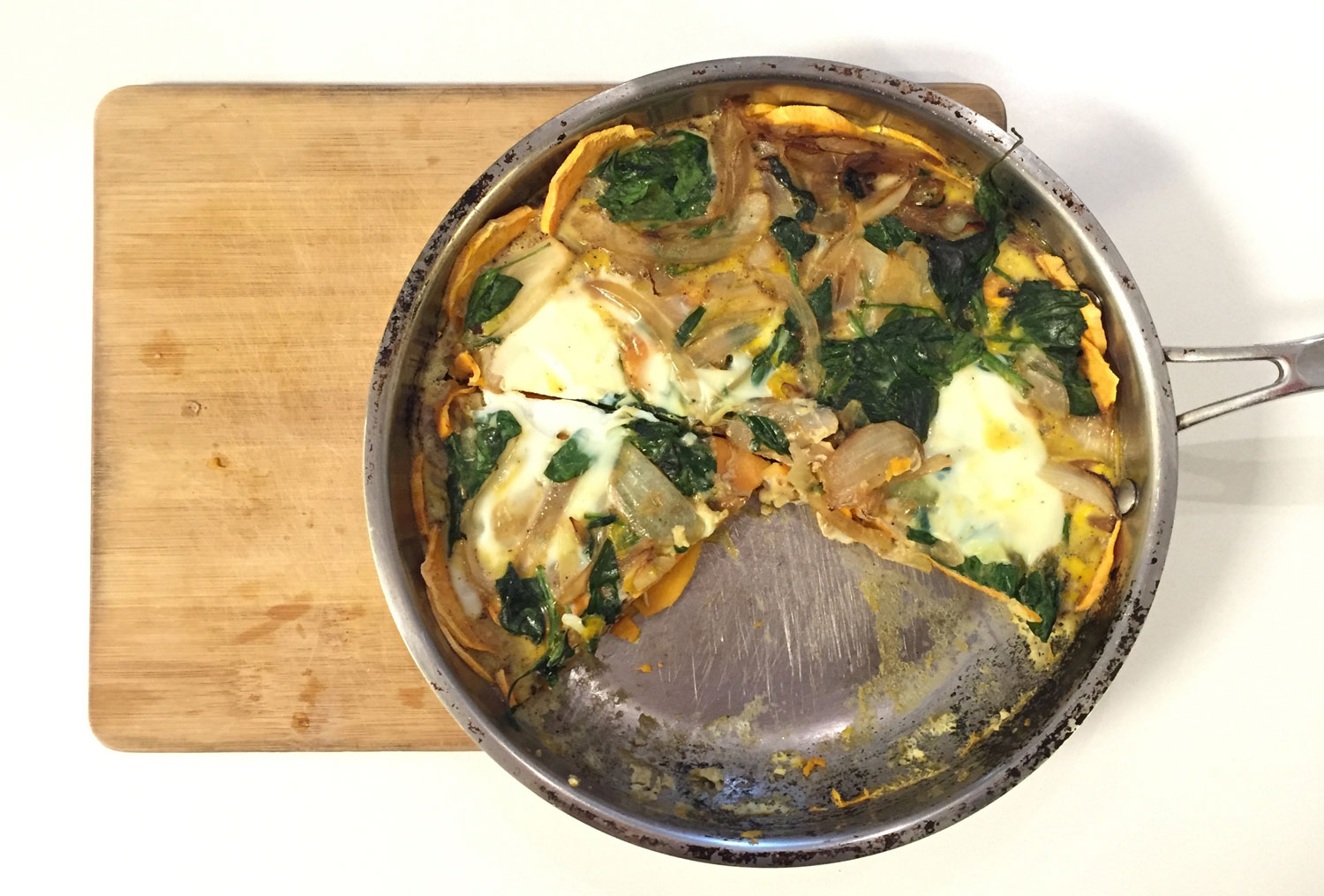 Spinach And Sweet Potato Frittata